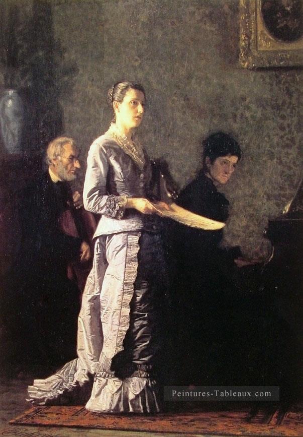 La chanson pathétique réalisme Thomas Eakins Peintures à l'huile